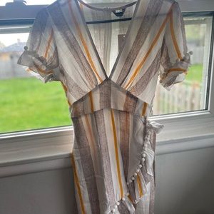 Simplee Women Deep V - Neck Dress